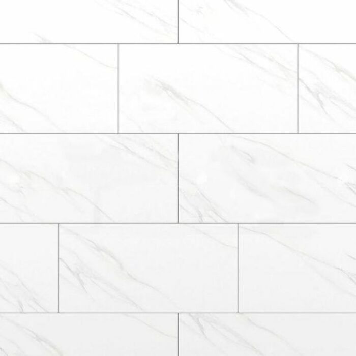 Gạch Ceramic vân đá 30x60 màu trắng men bóng Đồng Tâm 3060CARARAS001