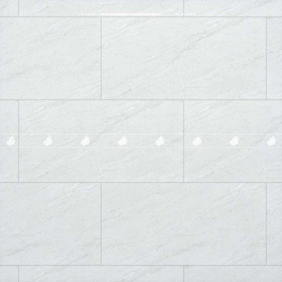 Gạch Ceramic vân đá kháng khuẩn 40x80 màu xám nhạt men bóng Đồng Tâm 4080REGAL014-H+