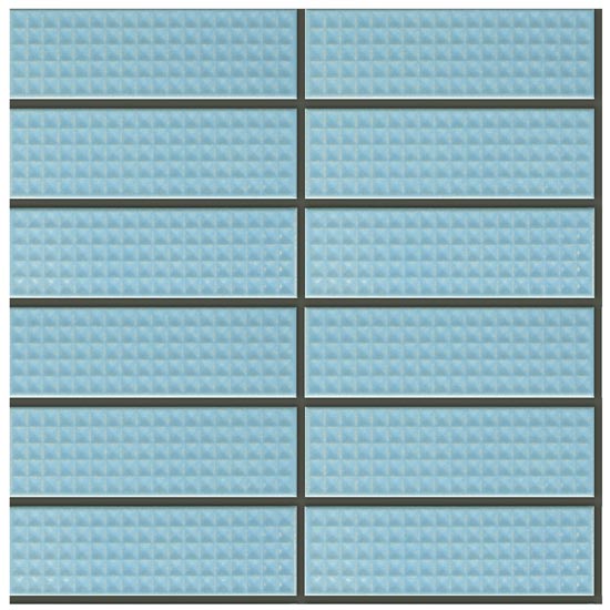 Gạch kiến trúc ốp tường dạng Mosaic 145x45 Cool Mist Glass INAX 355SD/CMG-5B