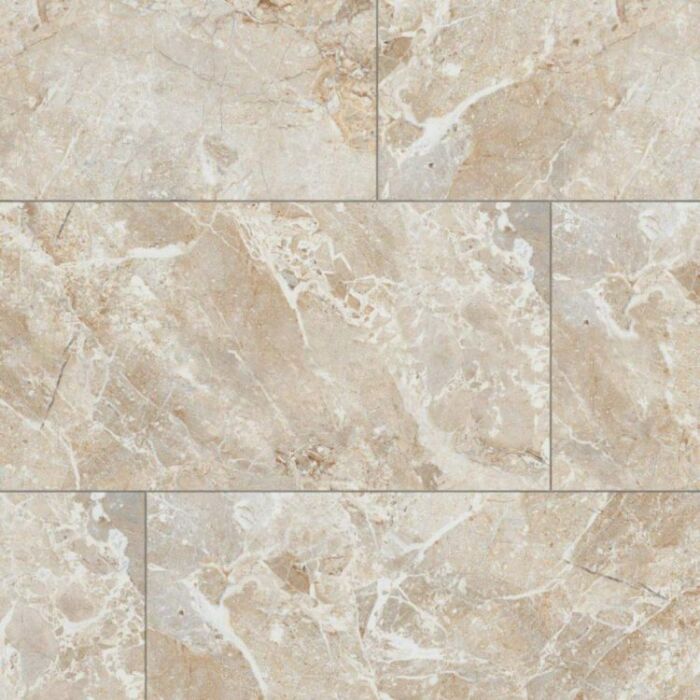 Gạch Porcelain vân đá kháng khuẩn 60x120 màu kem men bóng Đồng Tâm 60120STONE003-FP-H+