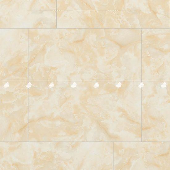 Gạch Porcelain vân đá kháng khuẩn 80x80 màu kem men bóng Đồng Tâm 8080FANSIPAN001-FP-H+