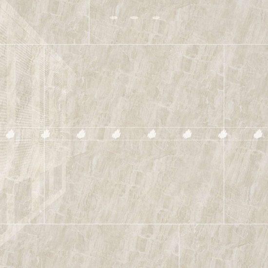 Gạch Porcelain vân đá kháng khuẩn 80x80 màu kem men bóng Đồng Tâm 8080TRUONGSON001-FP-H+