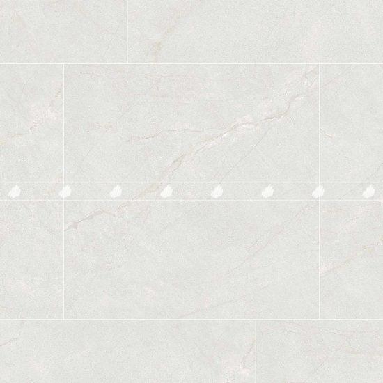 Gạch Porcelain vân đá kháng khuẩn 80x80 màu trắng men mờ Đồng Tâm 8080NAPOLEON009-H+