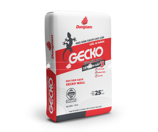 Keo dán gạch Gecko chuyên dùng cho ốp tường loại 25kg Đồng Tâm GECKOWALL25