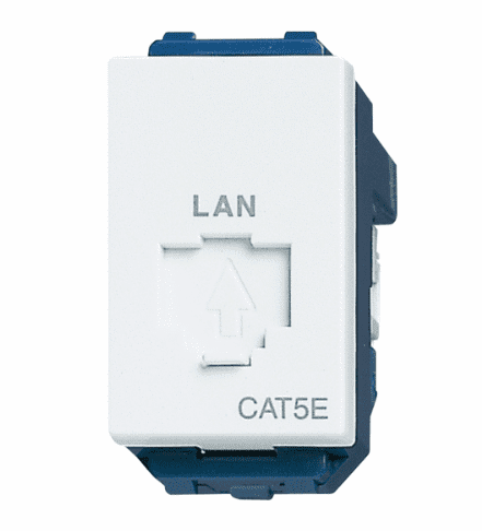 Ổ cắm data CAT5 Wide Series màu trắng Panasonic WEV2488SW-CAT5