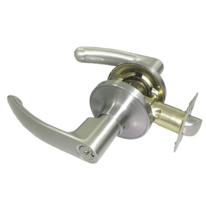 Tay nắm gạt cửa chính hợp kim kẽm màu nickel mờ Yale VL5367 US15