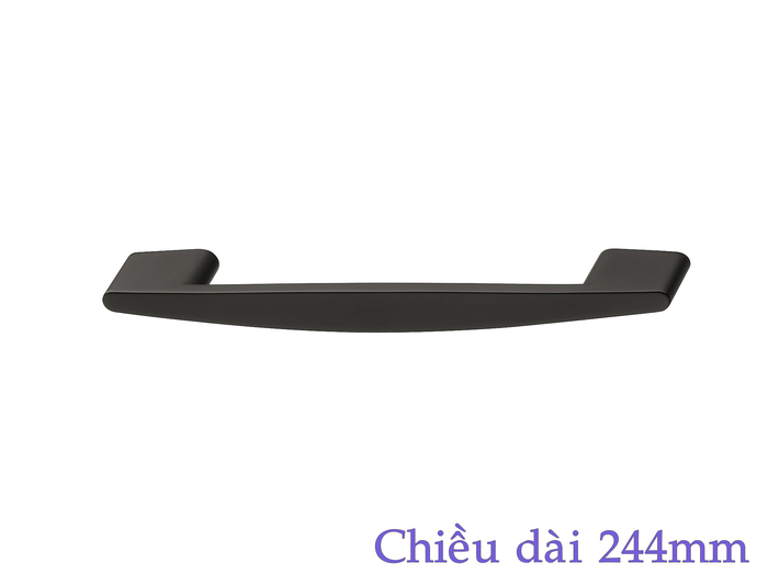 Tay nắm tủ đen mờ 244x26mm Hafele 110.34.338