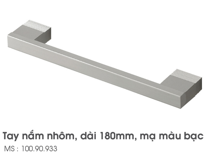 Tay nắm tủ màu bạc 160x180mm Hafele 100.90.933