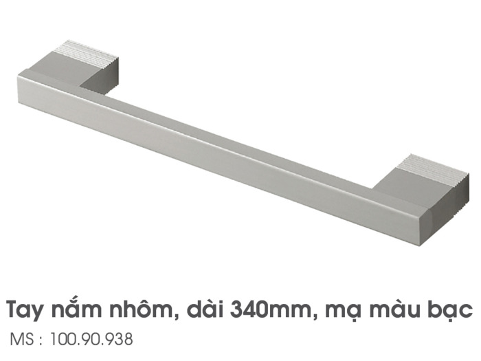 Tay nắm tủ màu bạc 320x340mm Hafele 100.90.938