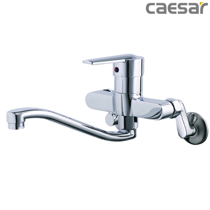 Vòi rửa chén nóng lạnh gắn tường Caesar K376C