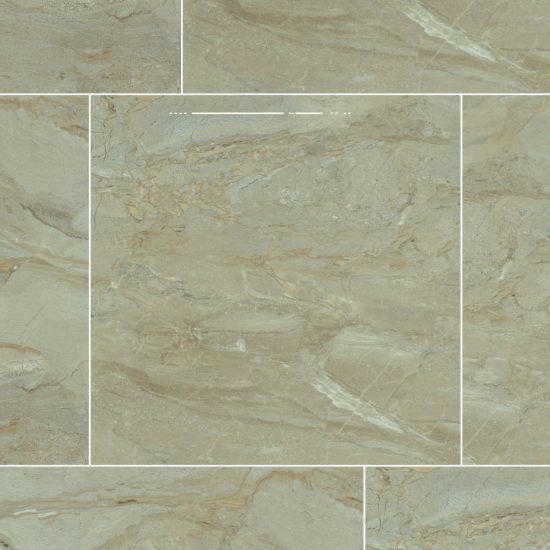 Gạch Porcelain vân đá 60x60 màu kem nâu men bóng Đồng Tâm 6060TRANGAN002-FP