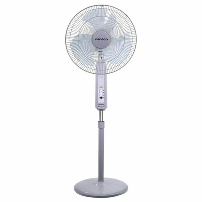 Quạt đứng 3 cánh 40cm, màu xám, Nanoco NSF1601G