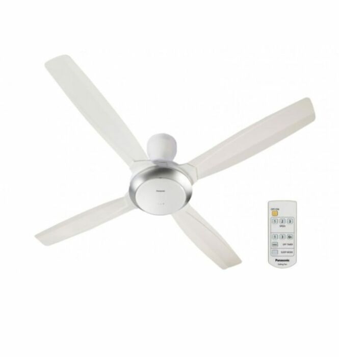 Quạt trần 4 cánh, điều khiển từ xa, màu trắng, Panasonic F-56XPG-W