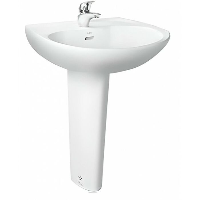 Chậu lavabo treo tường kèm chân dài TOTO LPT239CR