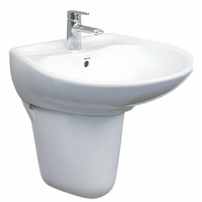 Chậu lavabo treo tường kèm chân ngắn TOTO LHT300CR