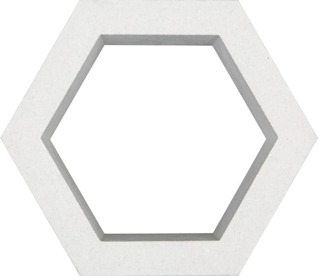 Gạch bông gió xi măng trắng 23x20x6.5cm Viettiles VCBS-010-1000 Hexagon