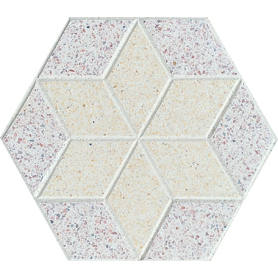 Gạch terrazzo đa màu 25x25x3cm Secoin OD2-HX3/2