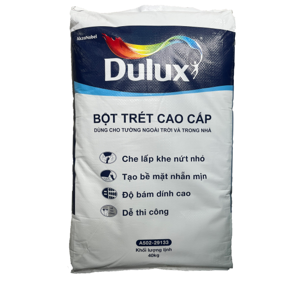 Bột trét tường cao cấp trong nhà và ngoài trời Dulux DULUX-A502-29133-40KG