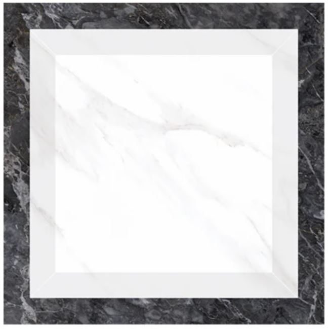 Gạch Porcelain 80x80 màu đen trắng bề mặt bóng Prime 8080.8619