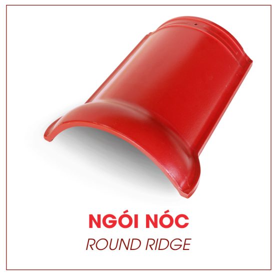 Ngói nóc tráng men cao cấp màu đỏ Đồng Tâm TITAN005-NGOINOC