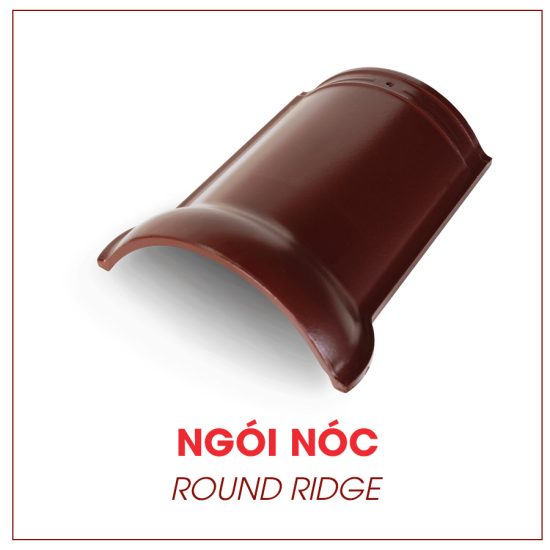 Ngói nóc tráng men cao cấp màu nâu Đồng Tâm TITAN004-NGOINOC