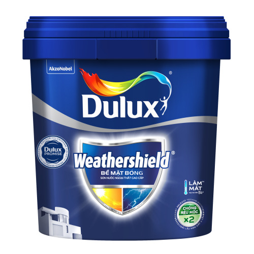 Sơn nước ngoại thất cao cấp Dulux Weathershield Bề mặt bóng DULUX-BJ9-1L