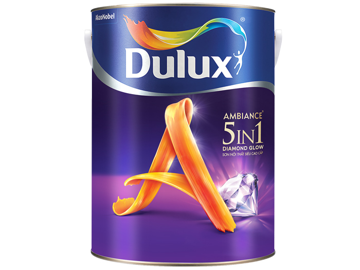 Sơn nước nội thất siêu cao cấp Dulux Ambiance 5In1 Diamond Glow Siêu bóng DULUX-66AB-1L