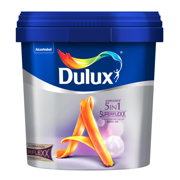 Sơn nước nội thất siêu cao cấp Dulux Ambiance 5In1 Superflexx Bóng mờ DULUX-Z611-5L